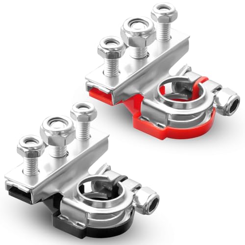URAQT-Battery-Terminal-Connectors-3-Way-12V24V-Leisure-Battery-Terminals-Positive-Negative-Copper-Plate-Cable-Clamp-Quick-Connector-Car-Battery-Terminals-Clamps-for-Car-Boat-Motorhome-Caravan-0
