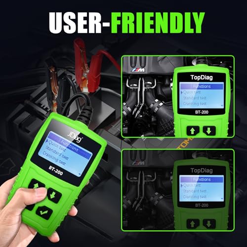 TopDiag-BT200-Pro-Car-Battery-Tester-12V-24V-Load-Tester-100-2000-CCA-Automotive-Charging-Cranking-System-Tester-Digital-Auto-Battery-Analyzer-for-Car-Truck-Motorcycle-SUV-Boat-0-3