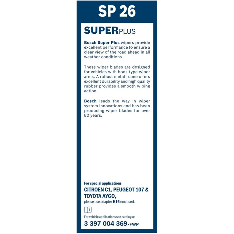 bosch-superplus-sp26-front-windscreen-wiper-replacement-blade-comes-with-pre-assembled-quick-clip-adapter-1-blade-650mm-03-tir