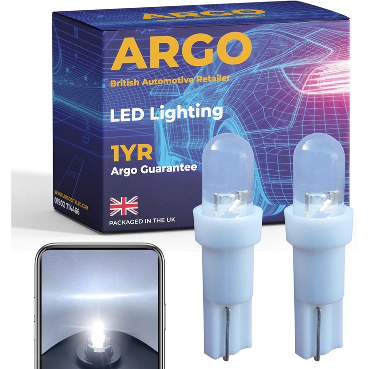 argo-t5-bulb-led-286-white-dashboard-bulbs-12v-instrument-dash-panel-clocks-dials-xenon-van-interior-car-speedometer-gauge-cluster-speedo-light-t5-led-01-kbd