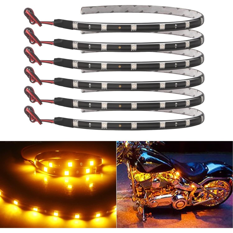 car-led-strip-light-30cm-waterproof-led-lights-strip-for-interior-car-lights-underglow-motorbike-golf-cart-exterior-amber-yellow-led-strip-12v-5050-12-01-srv
