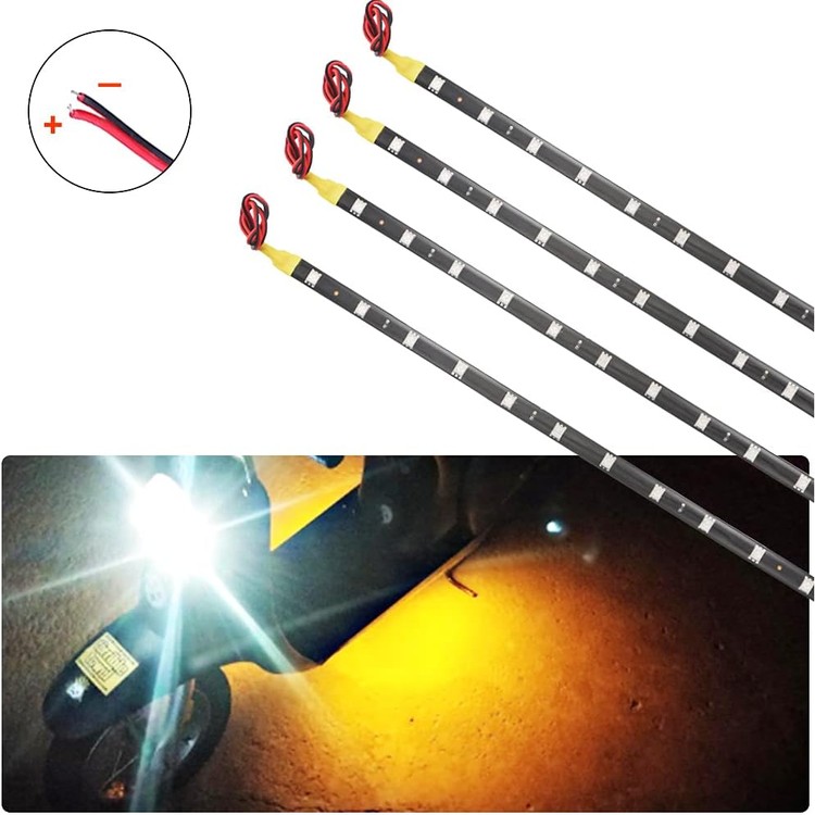 car-led-strip-light-30cm-waterproof-led-lights-strip-for-interior-car-lights-underglow-motorbike-golf-cart-exterior-amber-yellow-led-strip-12v-5050-12-05-ksp