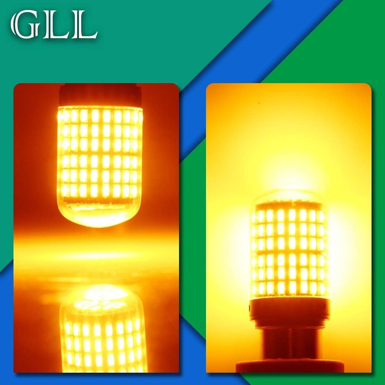 gll-2pcs-bau15s-led-bulbs-12v-amber-yellow-py21w-bulbs-144-3014-smd-2800lm-canbus-error-free-for-car-turn-signal-lights-indicator-lights-only-06-drl