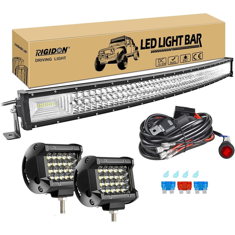 rigidon-curved-42-inch-540w-led-light-bar-with-1-pcs-12v-2-lead-wiring-harness-cable-kit-2-pcs-4inch-60w-led-work-light-for-car-off-road-truck-tractor-01-yqw