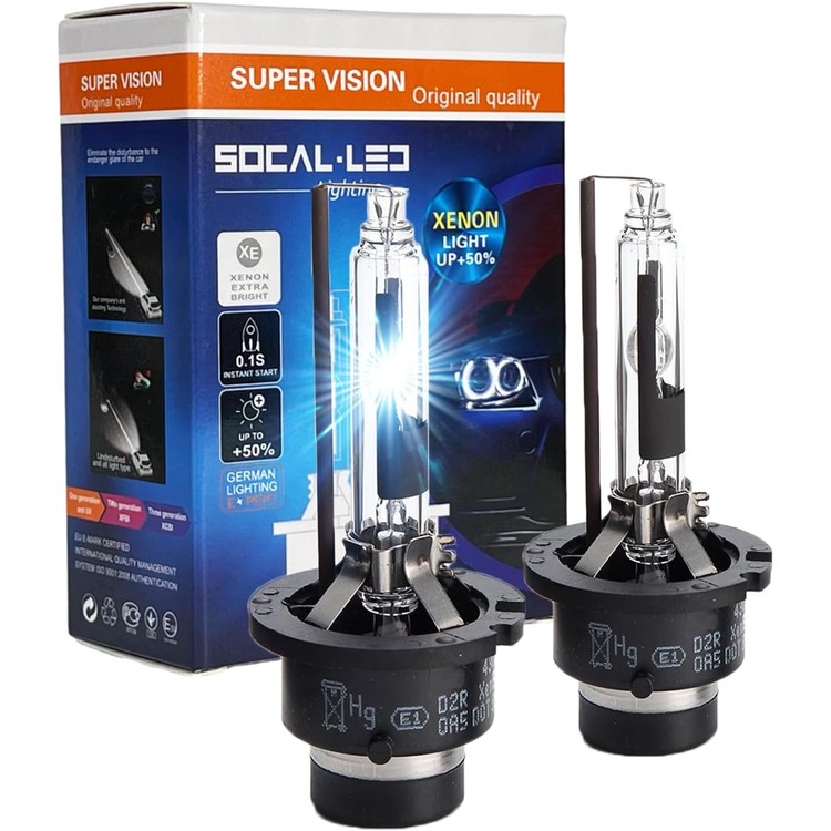 socal-led-lighting-d2r-35w-xenon-hid-headlight-bulbs-6000k-crystal-white-85126ub-66250-85126wx-oem-high-low-beam-direct-replacement-pack-of-2-01-rhx