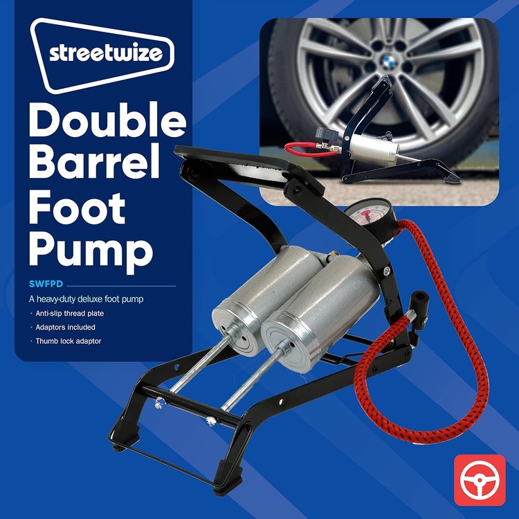 streetwize-deluxe-twin-cylinder-foot-pump-with-270-gauge-suitable-for-inflating-tyres-on-cars-motorcycles-bicycles-02-zjk