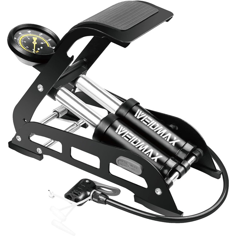 weidmax-double-barrel-foot-pump-double-cylinder-bike-pump-bike-floor-pump-portable-bicycle-pump-bicycle-tire-pump-road-bike-floor-air-inflator-pump-wi-01-mcb