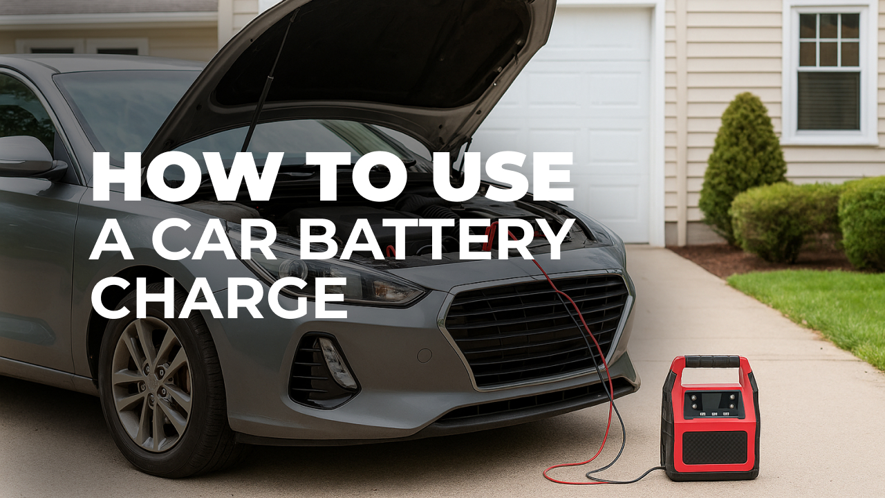 How to use a car battery charger