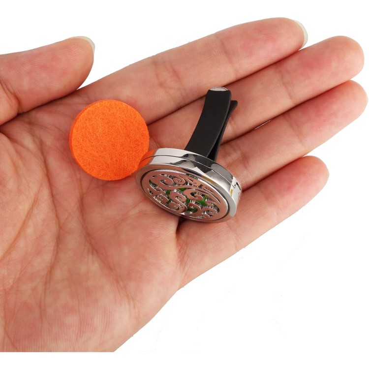 ootsr-2pcs-car-aromatherapy-essential-oil-diffuser-stainless-steel-air-freshener-vent-clip-locket-for-car-living-room-office-with-102pcs-refill-felt-p-06-ulm