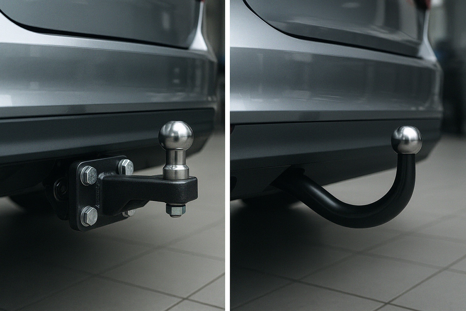 flange tow bar vs swan-neck tow bar